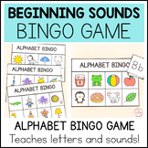 Alphabet Beginning Sounds Bingo Game | Letters and Letter Sounds