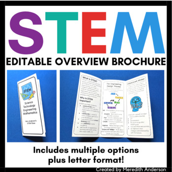 Preview of Back to School STEM Overview Brochure with Supply List Request