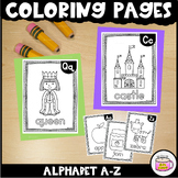 COLORING PAGES – ALPHABET A-Z {dots planet}