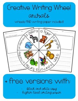 Preview of Creative Writing Wheel - Animals