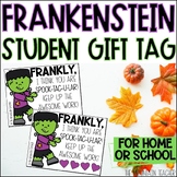Frankenstein Halloween Student Gift Tags or For Parents at Home
