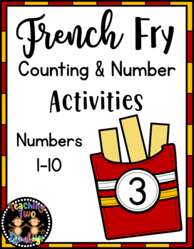 Preview of FLASH FREEBIE!! French Fry Counting and Numbers Math Center Activities (1-10)