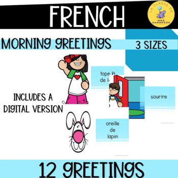 Preview of FREEBIE French Morning Greetings