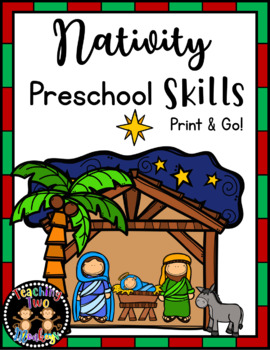 Nativity Preschool Skills Print & Go! Christmas Worksheets | TPT