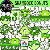 FLASH FREEBIE Shamrock Donut Buds {St. Patrick's Day Clipart}