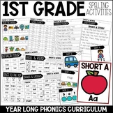 1st Grade Spelling Words and Science of Reading Phonics Cu