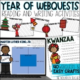 40 Holiday Non Fiction Reading Comprehension Webquests and