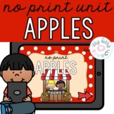 Apples NO PRINT Preschool Language Unit (Distance Learning)