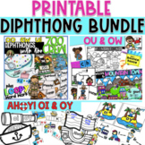 Diphthong Bundle - Only the PRINTABLES! OO, EW, OU, OW, OI, OY