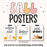 FALL Retro Boho Classroom Posters