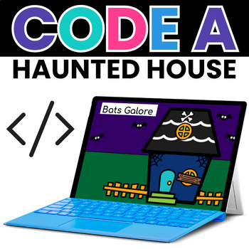 Preview of Haunted House Coding Activity - Hour of Code STEM Challenge NO SOFTWARE NEEDED