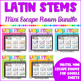 Latin Stems 1 Escape Room BUNDLE
