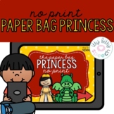 NO PRINT Paper Bag Princess Book Buddy for Speech Therapy
