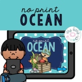 No Print Ocean Preschool Language Unit