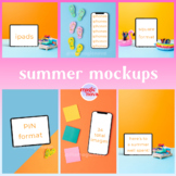 SUMMER Ipad + Iphone Mockups