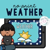 Weather No Print Language Unit for Speech Therapy