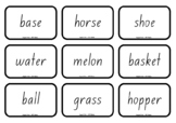 FLASHCARDS - COMPOUND WORDS - NSW FOUNDATION FONT