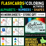 FLASHCARDS [ Colors activities] ALPHABETS - NUMBERS - SHAP