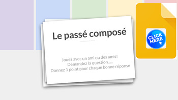 Preview of FLASHCARDS - les verbes utiles AU PASSÉ COMPOSÉ