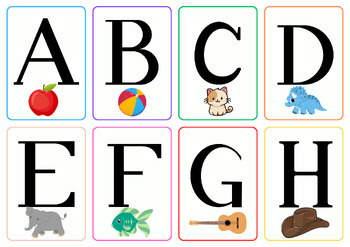 FLASHCARDS (letters, numbers, shapes, colors) by Eager Early Learners