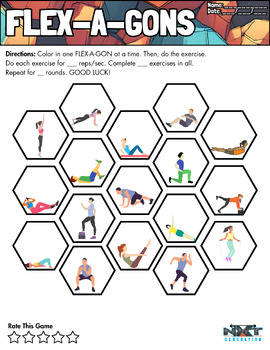 Preview of FLEX-A-GONS Fitness Game Template