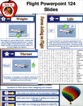 Preview of FLIGHT BUNDLE - Powerpoint, PDF, Question/Answer Cards Science Education