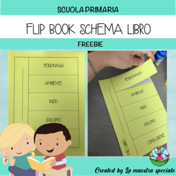 Preview of FLIP BOOK READING COMPREHENSION (italian version)- schema libro