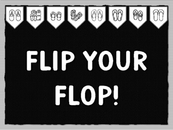 FLIP YOUR FLOP! Ready to print Flip Flop Bulletin Board Kit by Anisha ...