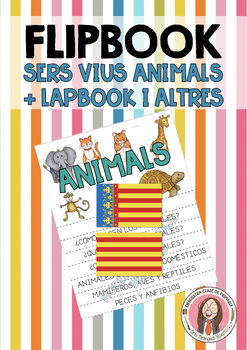 Preview of FLIPBOOK ANIMALS CAT/VAL + RECURSOS