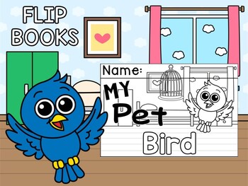 Preview of FLIPBOOK Bundle : My Pet Bird - Animal Research, Report
