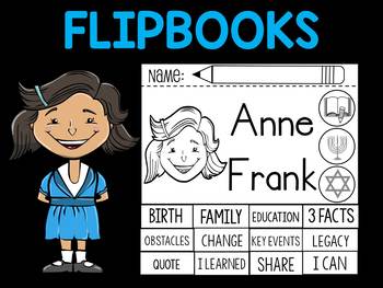 Preview of FLIPBOOKS Bundle : Anne Frank