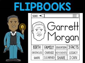 Preview of FLIPBOOKS Bundle : Garrett Morgan - Black History