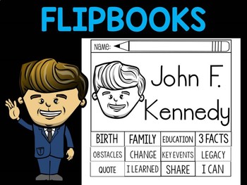 Preview of FLIPBOOKS Bundle : John F. Kennedy