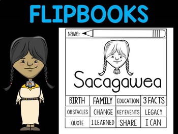 Preview of FLIPBOOKS Bundle : Sacagawea