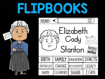 Preview of FLIPBOOKS Bundle : Elizabeth Cady Stanton