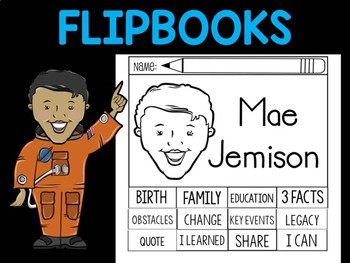 Preview of FLIPBOOKS Bundle : Flip book - Mae Jemison