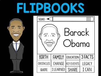 Preview of FLIPBOOKS Bundle : Flipbook - Barack Obama