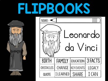 Preview of FLIPBOOKS Bundle : Flipbook -  Leonardo da Vinci