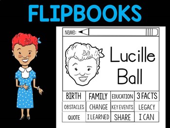 Preview of FLIPBOOKS Bundle : Flipbook - Lucille Ball, I Love Lucy