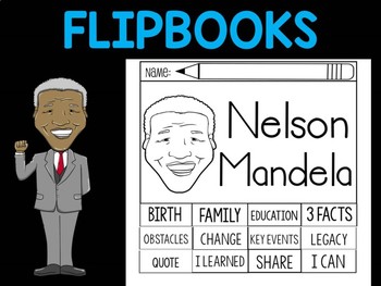 Preview of FLIPBOOKS Bundle : Flipbook -  Nelson Mandela