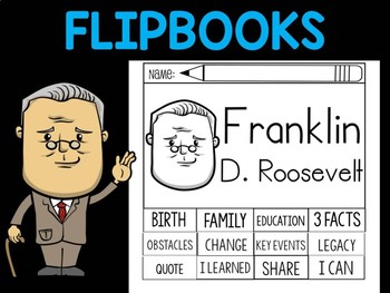 Preview of FLIPBOOKS Bundle : Franklin D. Roosevelt Flip book