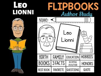 Preview of FLIPBOOKS Set : Leo Lionni - Author Study and Research