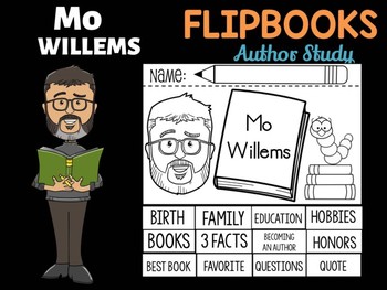Preview of FLIPBOOKS Set : Mo Willems - Author Study and Research