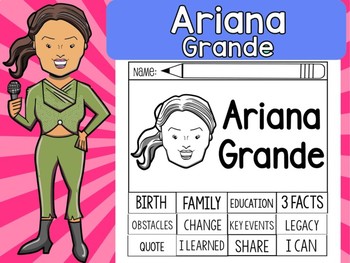 Preview of FLIPBOOKS SET : Ariana Grande - Entertainers