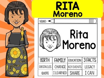 Preview of FLIPBOOKS SET : Rita Moreno - Latino & Hispanic Heritage