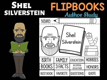 Preview of FLIPBOOKS Set : Shel Silverstein- Author Study and Research