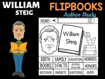 Preview of FLIPBOOKS Set : William Steig - Author Study and Research
