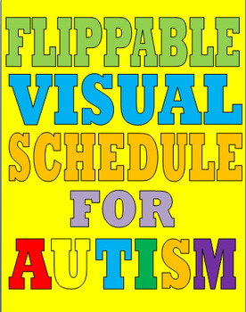 Preview of FLIPPABLE VISUAL SCHEDULE FOR CHILD WITH AUTISM