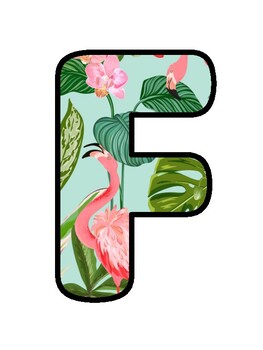WELCOME TO THE FLOCK! Flamingo Bulletin Board Letters by Swati Sharma