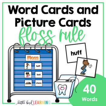 Preview of FLOSS Rule Decodable Word Cards and Picture Cards Set | FLSZ Bonus Letters Words